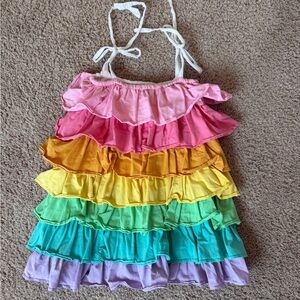 Lola and the Boys Colorful Ruffled Dress